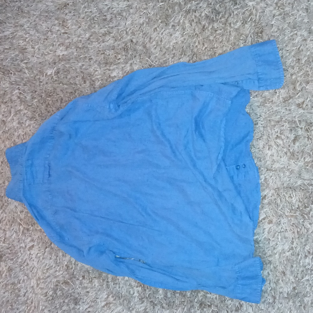 Blue Button-Up Shirt - Picture 6 of 6